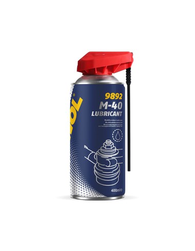 MANNOL M-40 LUBRICANT - ŚRODEK WIELOFUNKCYJNY 400ML (SMARUJE, CZYŚCI, OCHRONA PRZED RDZĄ) (9892)