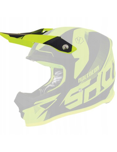 SHOT RACING WYPRZEDAŻ CZĘŚCI DASZEK (PEAK) DO KASKU FURIOUS ULTIMATE NEON/YELLOW MAT KOLOR ŻÓŁTY FLUO MAT