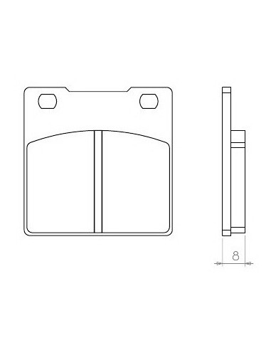 BRENTA KLOCKI HAMULCOWE KH063 (ORGANIC) SUZUKI GS/GSX/GSF/GSXR/RF/SV- TYŁ