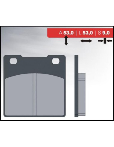 BRENTA KLOCKI HAMULCOWE KH161 (ORGANIC) KAWASAKI ZXR/ZZR/ZRX/ZX TYŁ