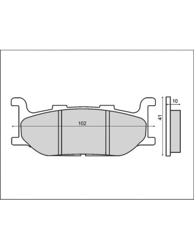 BRENTA KLOCKI HAMULCOWE KH179 (ORGANIC) YAMAHA XJ/XV/XVS/XP PRZÓD