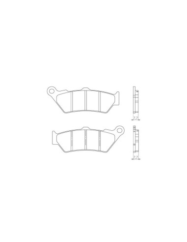 BRENTA KLOCKI HAMULCOWE KH209 SPIEK METALICZNY (ZŁOTE) (FT 4090)