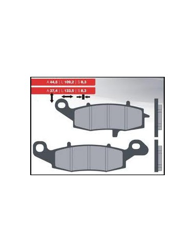 BRENTA KLOCKI HAMULCOWE KH229 SPIEK METALICZNY (ZŁOTE) (FT 4092)