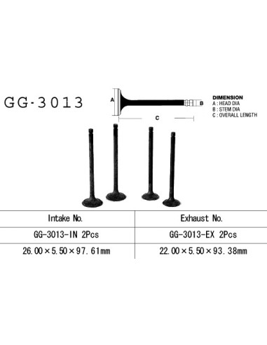 VESRAH ZAWÓR SSĄCY SUZUKI GZ 250 99-10, GN 250, DR 250, LT 300 E '87-89' (OEM: 12911-38200) (1SZT.) (MADE IN JAPAN)