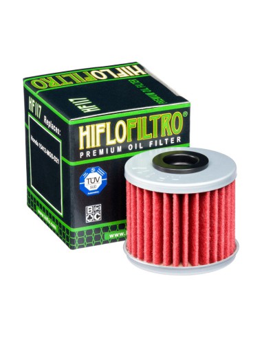 HIFLO FILTR OLEJU HF 117 HONDA NC700S DCT 12-14, 750S/X DCT 14-23, 750 INTERGRA DCT 14-20, CRF1000/1100 AFRICA TWIN DCT 16-24