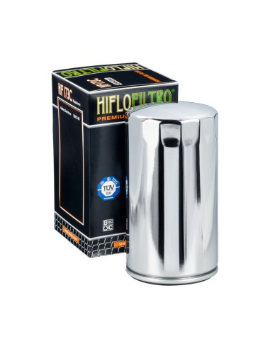 HIFLO FILTR OLEJU HF 173C HARLEY-DAVIDSON EVO (CHROMOWANY) (20)