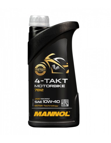 MANNOL OLEJ SILNIKOWY 4T MOTORBIKE 10W40 1L ESTER + MA2 SYNTETYK (7812) (20) (API SN)