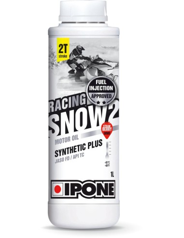 IPONE SNOW RACING 2T OLEJ DO SKUTERÓW ŚNIEŻNYCH 1L (ZAPACH TRUSKAWKOWY) (-45ST.C) (AKC) (15)