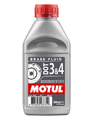 MOTUL PŁYN HAMULCOWY DOT3 ORAZ DOT4 0,5L (SYNTETYCZNY)