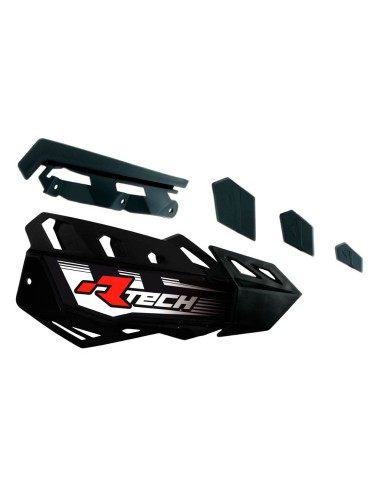 RACETECH (RTECH) PLASTIKI ZAMIENNE DO OSŁON RĄK (HANDBARÓW) FLX / ALU / ATV KOLOR CZARNY