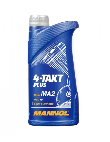 MANNOL OLEJ SILNIKOWY 4T PLUS 10W40 1L (API SL, JASO MA/MA2) SEMISYNTETYK (7202) (20) (960)