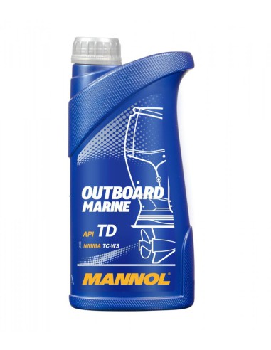 MANNOL OLEJ DO MIESZANKI 2T OUTBOARD MARINE TC-W3 API TD 1L (7207) (20)