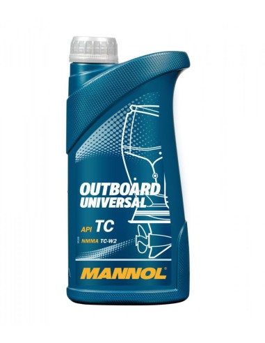 MANNOL OLEJ DO MIESZANKI 2T OUTBOARD UNIVERSAL API TC 1L (7208) (20)