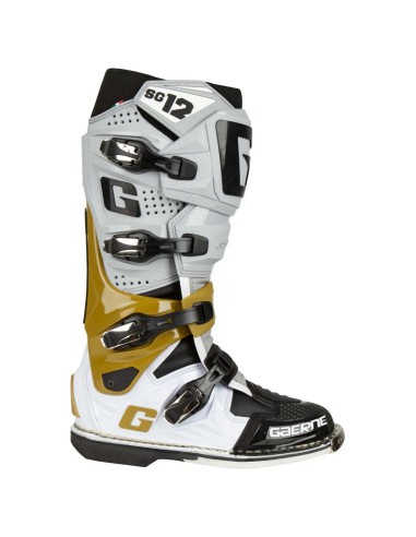 WYPRZEDAŻ GAERNE BUTY CROSS/ENDURO MODEL SG-12 GREY/MAGNESIUM/WHITE KOLOR SZARY/MAGNESIUM/BIAŁY ROZMIAR 41