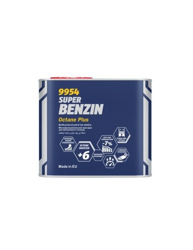 MANNOL SUPER BENZIN OCTANE PLUS 450ML - ZWIĘKSZA LICZBĘ OKTANOWĄ, CZYŚCI UKŁAD PALIWA (9954) (24) - ZASTĘPUJE MN9989