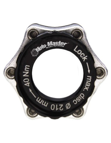 MOTO-MASTER WYPRZEDAŻ BIKE ADAPTER CENTERLOCK 6 ŚRUB OŚ 20mm KOLOR CZARNY SREBRNY