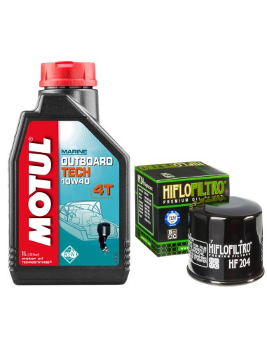 Filtr + olej Motul do Yamaha Marine F15 Portable