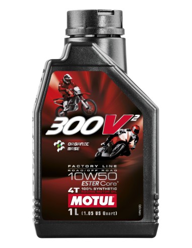 MOTUL OLEJ SILNIK 300V2 4T FL ROAD / OFF ROAD FACTORY LINE RACING 10W50 1L (SYNTETYCZNY)