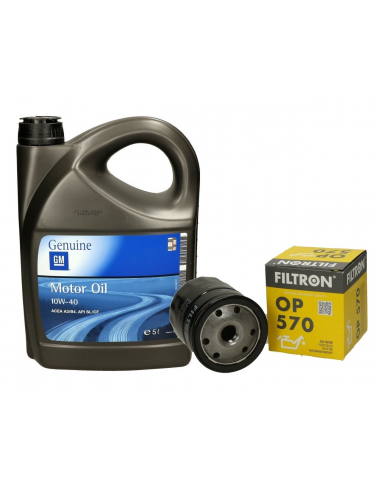 Olej 10W40 GM Filtr OP570 Daewoo Opel