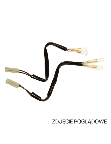 OXFORD ZŁĄCZE (PRZEWÓD / PRZEJŚCIÓWKA / KABEL / PRZEDŁUŻACZ) KIERUNKOWSKAZÓW LED I ŻARÓWKOWYCH DO KOSTKI OEM HONDA (ZŁĄCZE 2