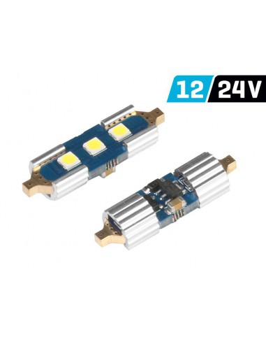 Żarówki C5W 31mm SV8.5 12/24V 3x 3030 CANbus