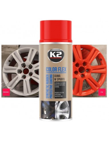 K2 Color Flex Płynna guma w spayu Czerwony