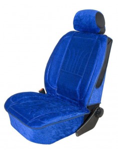 Pokrowiec na fotel profilowany XL Welur Niebieski