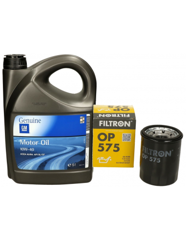 Olej 10W40 GM Filtr OP575 Fiat 1,2 Opel 1,5 1,7 d