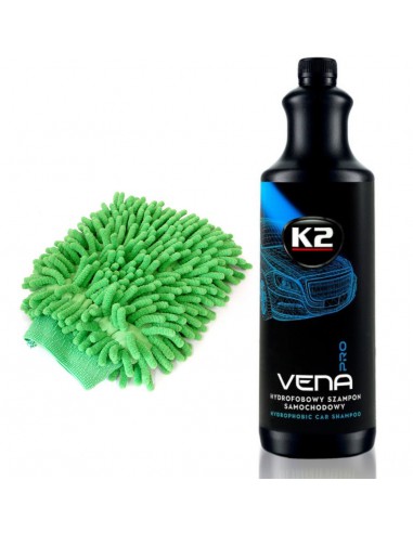 K2 VENA PRO 1L Hydrofobowy szampon + rękawica