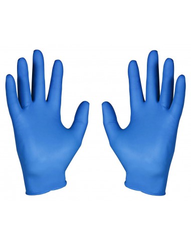 Rękawice nitrylowe Czarne bezpudrowe rozmiar L