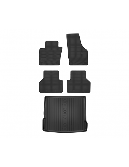 Tappetini Gomma Travall Per Audi Q3 (2011-2018) E RS Q3 (2013-2018) – Set Abitacolo, Modello TRM1125, Guida Sinistra - 2