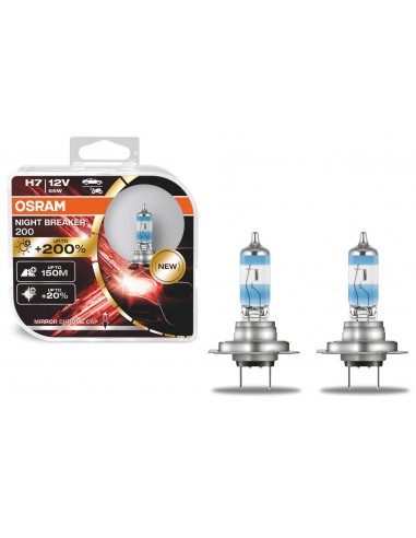 Żarówki H7 Osram Night Breaker +200