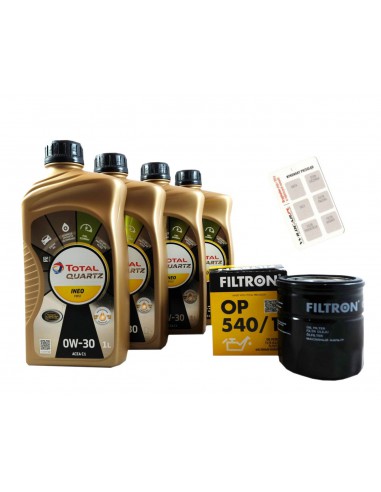 Filtr OP540/1 + Olej 0W30 PSA 1.2 THP VTi