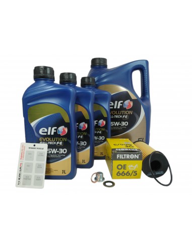 Filtr + olej 5W30 Elf Nissan NV 300 1.6 dci 2016-