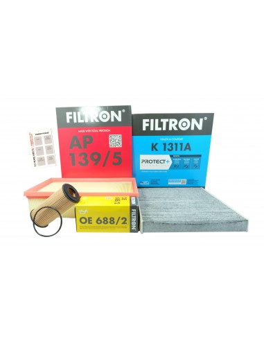 3xFiltr Filtron VW Passat B8 Tiguan II 1.8 2.0 TSI