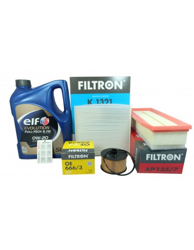 Filtry Filtron + Olej 0W20 Dacia Duster II 1.0 TCe