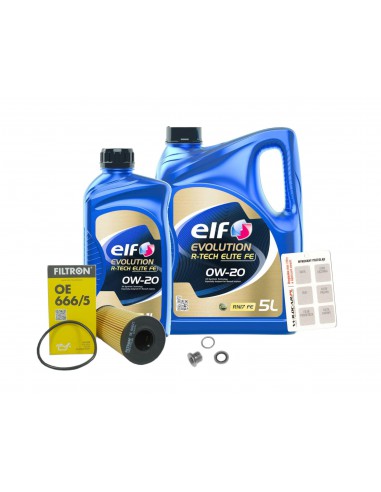 Filtr filtron OE 666/5 + Olej 0W20 Elf Renaut 18-