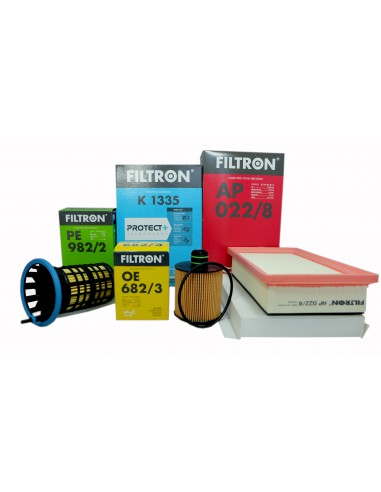 4 x Filtr Filtron Fiat 500L 1.6 D Multijet 2012-