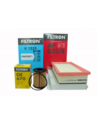 3x Filtr Filtron Fiat 500L 1.4 16V 120KM 2013-2017