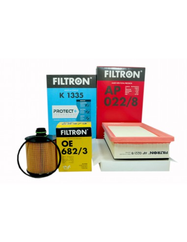 3 x Filtr Filtron Fiat 500L 1.6 D Multijet 2012-