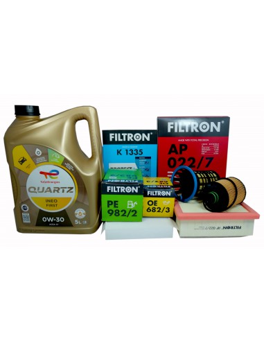 4 x Filtr Filtron + Olej 0w30 Fiat 500X 1.6 2.0 D