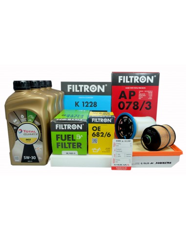 4x Filtr + Olej Fiat Tipo 1.3 D Multijet 15- Euro6