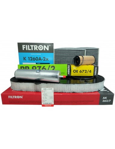 4 x Filtr BMW 5 F10 F11 F07 GT 518d 520d 525d 530d