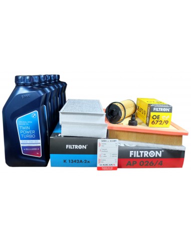 3x Filtr + Olej BMW 2 F44 F45 F46 218d 220d