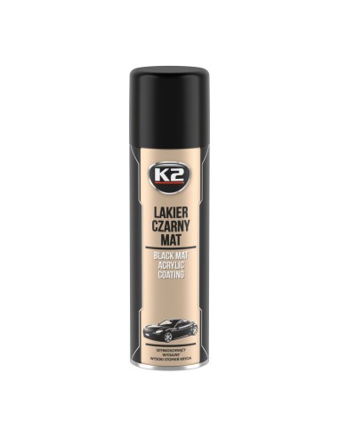 K2 Lakier czarny mat akrylowy 500 ml