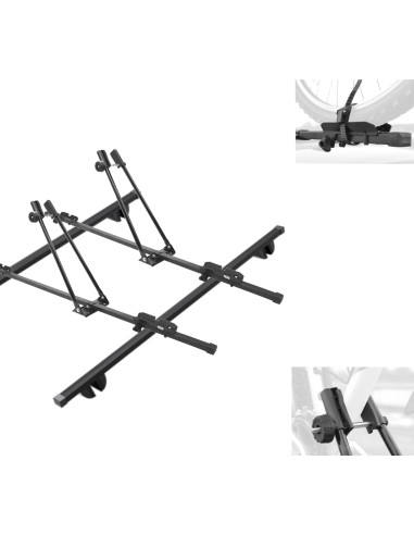 Bagażnik dachowy 120cm + Uchwyt rowerowy + Pas