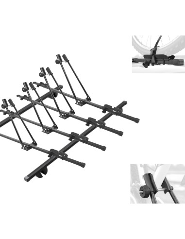 Bagażnik dachowy 120cm + Uchwyt rowerowy + Pas