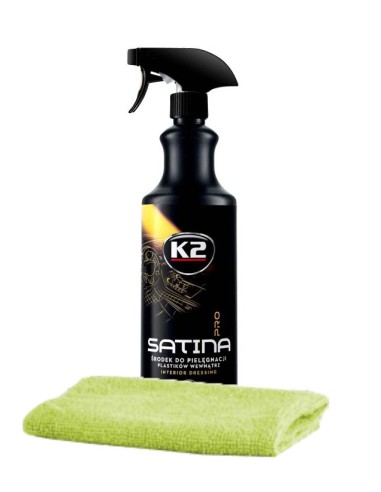 Zestaw K2 Satina Pro 1L dressing + Mikrofibra