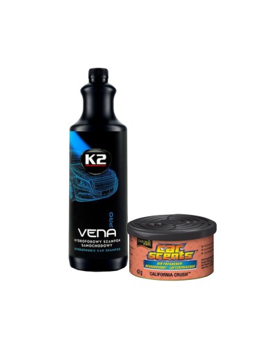 K2 Vena PRO + zapach California Car Scents Crush