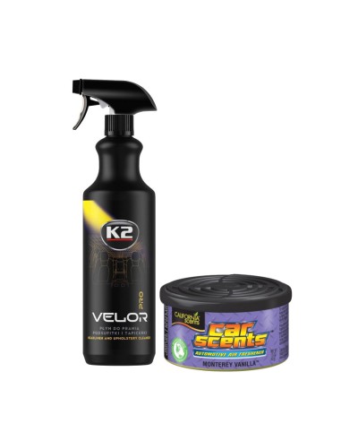 K2 VELOR PRO 1L + zapach California Car Vanilla